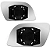LENTE ESPELHO RETROVISOR POLO 2003 A 2006 COM BASE BLAWER - Imagem 3
