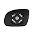 LENTE ESPELHO RETROVISOR CELTA 2001 A 2006 COM BASE BLAWER - Imagem 3