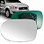LENTE ESPELHO RETROVISOR PALIO ECONOMY 2011 EM DIANTE COM BASE BLAWER - Imagem 1