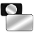 LENTE ESPELHO RETROVISOR UNO PREMIO ELBA 1989 A 1994 GRANDE COM BASE BLAWER - Imagem 4