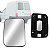 LENTE ESPELHO RETROVISOR FIORINO 1997 A 2010 COM BASE BLAWER - Imagem 1