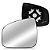 LENTE ESPELHO RETROVISOR LOGAN SANDERO 2009 A 2014 DUSTER 2011 A 2015 COM BASE BLAWER - Imagem 4