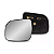 LENTE RETROVISOR HILUX 2005 A 2011 COM BASE BLAWER - Imagem 2