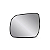 LENTE RETROVISOR HILUX 2005 A 2011 COM BASE BLAWER - Imagem 3