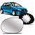 LENTE RETROVISOR PEUGEOT 206 207 1999 EM DIANTE COM BASE BLAWER - Imagem 1