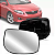 LENTE RETROVISOR COROLLA 2009 A 2014 COM BASE BLAWER - Imagem 1