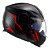 CAPACETE FF902 SCOPE SKID PRETO/VERMELHO LS2 - Imagem 4