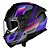 CAPACETE FF808 STREAM II VINTAGE PRETO/ROXO LS2 - Imagem 7