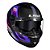 CAPACETE FF808 STREAM II VINTAGE PRETO/ROXO LS2 - Imagem 2