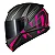 CAPACETE NORISK RAZOR FULL PRETO/ROSA FOSCO - Imagem 1