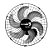 Ventilador de Parede Loren-Sid Tufão 50 M2 Preto Bivolt - Ref 2125 - Imagem 1