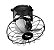 Ventilador de Teto Turbo 30 Orbital Loren-Sid Preto Grade de Aço Bivolt ref-6848 - Imagem 1