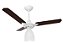Ventilador de Teto Loren-Sid Diplo M3 Lumi Branco 3V 220v com Pás de Madeira Mogno Ref-2402 - Imagem 1