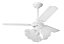 Ventilador de Teto Loren-Sid Diplo M3 Diamante Branco 220V com Pás de Madeira MDF Branca Ref-2600 - Imagem 1