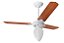 Ventilador de Teto Loren-Sid Diplo M3 Pera Branco 220V com Pás de Madeira MDF Mogno Ref-283 - Imagem 1