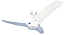 Ventilador de Teto Loren-Sid Comercial M2 Village Branco CV 127V com Pás de Madeira MDF Brancas ref-10933 - Imagem 1