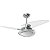 Ventilador de Teto Loren-Sid Diplo M2 Residence (R) Cromado 220V com Pás Injetadas Transparentes 3P07I-TR Ref-561 - Imagem 1