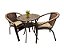 Conjunto Mesa Tropical 3 pcs 2 Cadeiras 1 Mesa Alta - Imagem 1