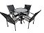Conjunto 5 pcs Anne 4 Cadeiras e 1 Mesa Alta Junco - Imagem 2