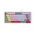 TECLADO MECANICO 75% PCYES KIRIN WHITE GHOST - SWITCH BLUE - LED RAINBOW - PTKRWG75BL - Imagem 1