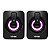 CAIXA DE SOM GAMER VINIK GALAXY 6W 2.0 LED RAINBOW - VSPKG6WGL - Imagem 1