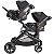 Carrinho Pair para 2 crianças com 2 Bebê Confortos e 2 Bases Veiculares - Imagem 8