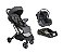 Carrinho Sprint III com Bebê Conforto Casulo Click e Base veicular simples - Imagem 1