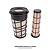 KIT FILTRO EXTERNO E INTERNO TRATOR JOHN DEERE 5055E/5065E/5075E MODERNO - Imagem 1