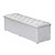 Baú Recamier King Corino Branco 47x193x51 - Imagem 1