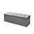 Sapateira Baú Casal Suede Cinza 47x138x51 - Imagem 1