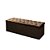 Sapateira Baú Queen Suede Marrom 47x158x51 - Imagem 1