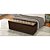 Sapateira Baú Queen Suede Marrom 47x158x51 - Imagem 2