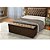 Kit Sapateira Baú + Cabeceira Sonho Queen Suede Marrom - Imagem 1