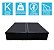 Base Cama Box Baú Bipartido King Size Couro Sintético Preto 43x193x203 - Imagem 2