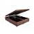 Base Cama Box Baú Bipartido Queen Size Couro Sintético Marrom 43x158x198 - Imagem 1