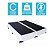 Base Cama Box Bipartido Casal Couro Sintético Branco 40x138x188 - Imagem 2