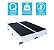 Base Cama Box Bipartido Queen Size Couro Sintético Branco 40x158x198 - Imagem 2