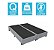 Base Cama Box Bipartido Queen Size Couro Sintético Cinza 40x158x198 - Imagem 2