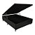 Base Cama Box Com Bau Casal Couro Sintético Preto 43x138x188 - Imagem 1
