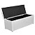 Sapateira Baú Queen Couro Sintético Branco 47x158x51 - Imagem 2