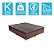 Base Cama Box Baú Blindado Bipartido King Size Couro Sintético Marrom 43x193x203 - Imagem 2