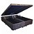 Base Cama Box Baú Blindado Bipartido King Size Suede Marrom 43x193x203 - Imagem 1