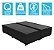 Base Cama Box Baú Blindado Bipartido Queen Suede Preto 43x158x198 - Imagem 3