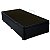 Base Cama Box Baú Blindado Solteiro Couro Sintético Preto 43x88x188 - Imagem 2