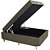 Cama Box Baú Blindado Casal Conjugado Ortopédico Suede Bege 45x138x188 - Imagem 1