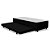 Base Para Cama Box Solteiro 3 Em 1 Com Baú E Cama Auxiliar Preta - Imagem 2