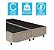 Base Cama Box Bipartido Casal Suede Bege 40x138x188 - Imagem 2