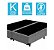 Base Cama Box Bipartido King Size Suede Cinza 40x193x203 - Imagem 2