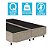 Base Cama Box Bipartido Queen Size Suede Bege 40x158x198 - Imagem 2
