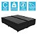 Base Cama Box Baú Bipartido Casal Suede Preto 43x138x188 - Imagem 2